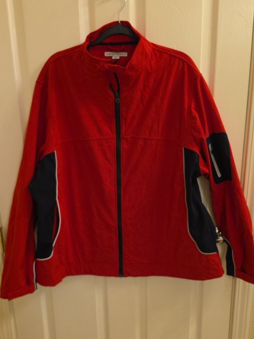 Port Authority Red & Black Soft Shell Windbreaker Jacket